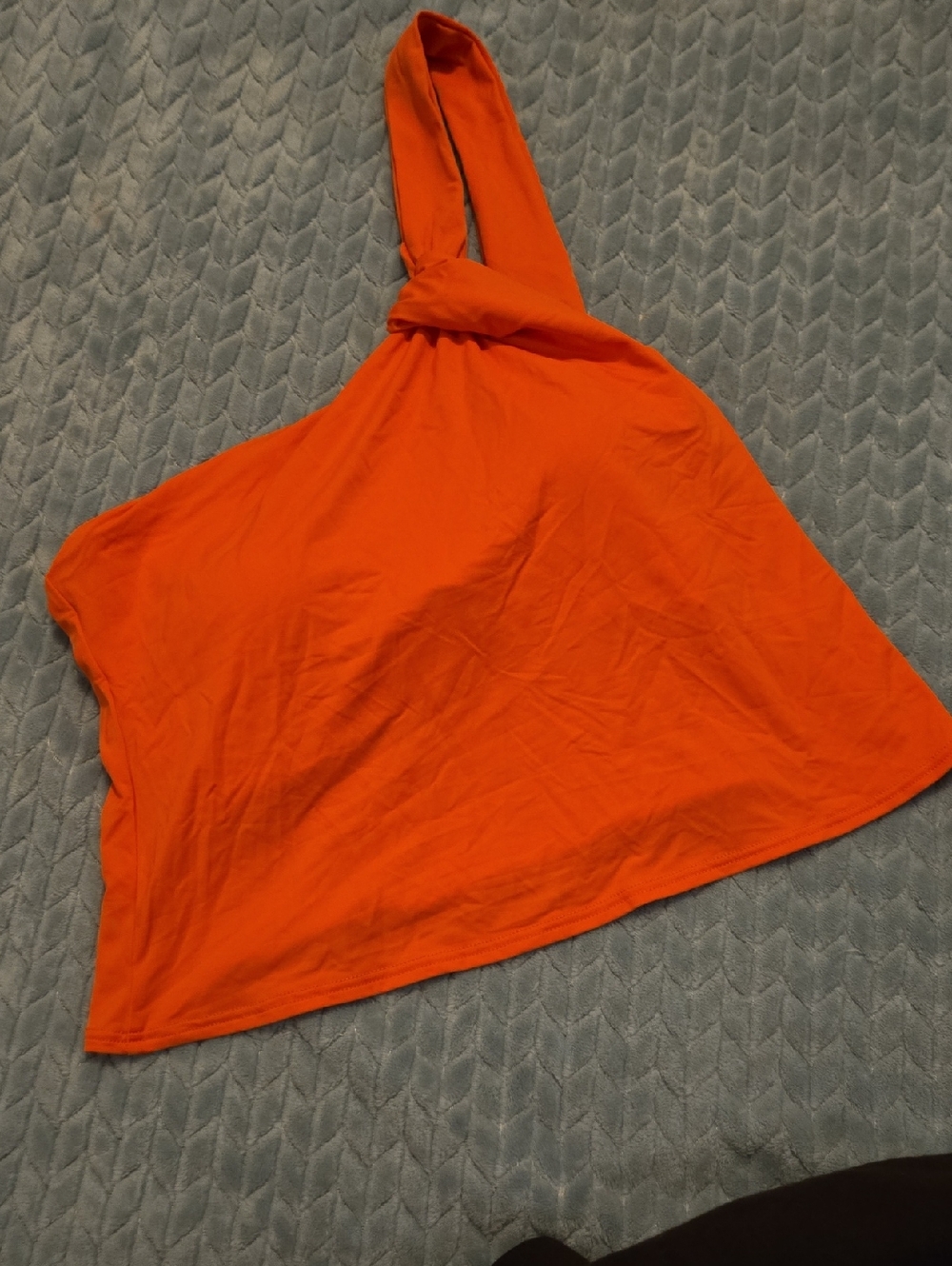 Vince Camuto Coral Pink One-Shoulder Swim Top